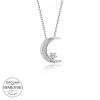 Luz&Pos Swarovski Taşlı Gümüş Ayyıldız Bayan Kolye