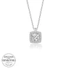 Luz&Pos Swarovski Taşlı Gümüş  Baget Tektaş Bayan Kolye