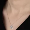 Luz&Pos Swarovski Taşlı Gümüş Balık Bayan Kolye