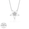 Luz&Pos Swarovski Taşlı Gümüş Çiçek Bayan Kolye