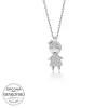 Luz&Pos Swarovski Taşlı Gümüş Çocuk Bayan Kolye
