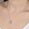 Luz&Pos Swarovski Taşlı Gümüş Hayat Ağacı Bayan Kolye