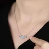 Luz&Pos Swarovski Taşlı Gümüş Kalp Bayan Kolye
