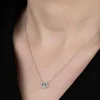Luz&Pos Swarovski Taşlı Gümüş Kalp Bayan Kolye