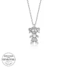 Luz&Pos Swarovski Taşlı Gümüş Kız Çocuk Bayan Kolye