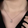 Luz&Pos Swarovski Taşlı Gümüş Melek Bayan Kolye