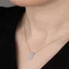 Luz&Pos Swarovski Taşlı Gümüş Sırataş Bayan Kolye