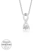 Luz&Pos Swarovski Taşlı Gümüş Sonsuzluk Bayan Kolye