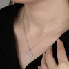 Luz&Pos Swarovski Taşlı Gümüş Su Perisi Bayan Kolye
