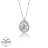 Luz&Pos Swarovski Taşlı Gümüş Tektaş Bayan Kolye