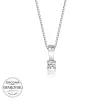 Luz&Pos Swarovski Taşlı Gümüş Tektaş Bayan Kolye