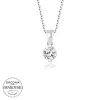 Luz&Pos Swarovski Taşlı Gümüş Tektaş Bayan Kolye