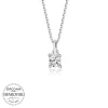 Luz&Pos Swarovski Taşlı Gümüş Tektaş Bayan Kolye