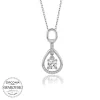 Luz&Pos Swarovski Taşlı Gümüş Tektaş Bayan Kolye