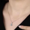 Luz&Pos Swarovski Taşlı Gümüş Tektaş Bayan Kolye