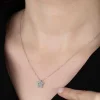 Luz&Pos Swarovski Taşlı Gümüş Yıldız Tektaş Bayan Kolye