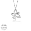 Luz&Pos Swarovski Taşlı Gümüş Yusufcuk Bayan Kolye