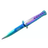 Tac-force 1111-d Titanyum Gökkuşağı Kamp Çakı 23 Cm - Metal Sap, Yarı Otomatik