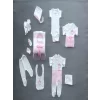 Luz&Pos Taçlı Prensesim Nakışlı  10lu Zıbın Takımı Hastane Çıkışı Pembe