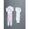 Luz&Pos Taçlı Prensesim Nakışlı  10lu Zıbın Takımı Hastane Çıkışı Pembe