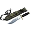 T.c. Standart Komando Bıçağı 30 Cm - Tırtıklı, Kamuflaj Kılıflı