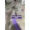 Teleskobik Cam Yer Tavan Silme - İstediğin Bezi Tak Kullan - 4 Mandallı -yedek Bezli Mop Seti