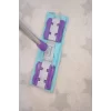 Teleskobik Cam Yer Tavan Silme - İstediğin Bezi Tak Kullan - 4 Mandallı -yedek Bezli Mop Seti