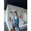 Luz&Pos Triko Kolsuz Düğmeli Yelek - Mavi