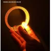 Turuncu Led Işıklı Baskı Yapılabilen Pilli Bileklik Bilezik 1,5 Cm Genişlik
