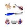 Tüy Açma Tarağı Kedi Köpek Kıtık Topak Açıcı Ergonomik Evcil Hayvan Bakım Tek Taraflı Metal Tarak