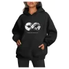 Luz&Pos Üç İplik Kapüşonlu 10 Kasıma Özel Sweatshirt - Siyah