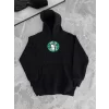 Luz&Pos Üç İplik Penye Uzun Kol Kapüşonlu Sweatshirt - Siyah