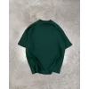Luz&Pos Unisex Basic Bisiklet Yaka Oversize T-shirt - Haki