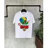 Luz&Pos Unisex Baskılı Kısa Kol Çocuk T-shirt - Beyaz