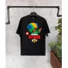 Luz&Pos Unisex Baskılı Kısa Kol Çocuk T-shirt - Siyah