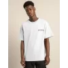 Luz&Pos Unisex Bisiklet Yaka Baskılı Oversize T-shirt - Beyaz
