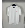 Unisex Bisiklet Yaka Baskılı Oversize T-Shirt - Beyaz