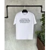 Luz&Pos Unisex Bisiklet Yaka Kısa Kol Baskılı T-shirt - Beyaz