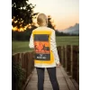 Luz&Pos Unisex Bisiklet Yaka Uzun Kollu T-shirt - Beyaz