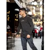Unisex Bisiklet Yaka Uzun Kollu T-Shirt - Siyah