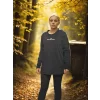 Luz&Pos Unisex Bisiklet Yaka Uzun Kollu T-shirt - Siyah