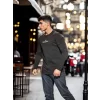Luz&Pos Unisex Bisiklet Yaka Uzun Kollu T-shirt - Siyah
