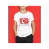 Luz&Pos Unisex Çocuk Baskılı T-shirt - Beyaz