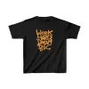 Luz&Pos Unisex Çocuk Baskılı T-shirt - Siyah