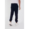 Unisex Kışlık Üç İplik Lastikli Eşofman Pantolon - Lacivert