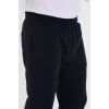 Unisex Kışlık Üç İplik Lastikli Eşofman Pantolon - Lacivert