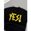 Luz&Pos Unisex Nakış İşlemeli T-shirt - Siyah