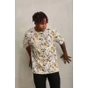 Luz&Pos Unisex Oversize Baskılı Bisiklet Yaka T-shirt - Gri
