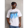 Unisex Oversize Kolye Dahil T-Shirt - Beyaz
