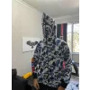 Luz&Pos Unisex Pubg Bape X Shark Hoodie - Gri